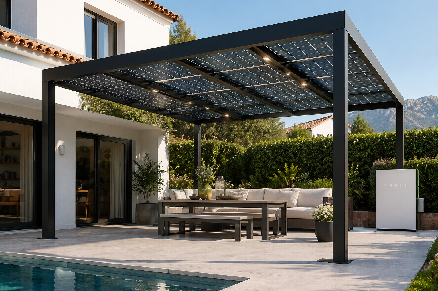 Solar Pergola Installation in Costa Blanca