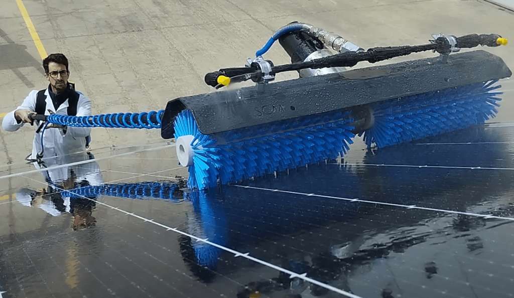 Solar Panel Cleaning in Elche.