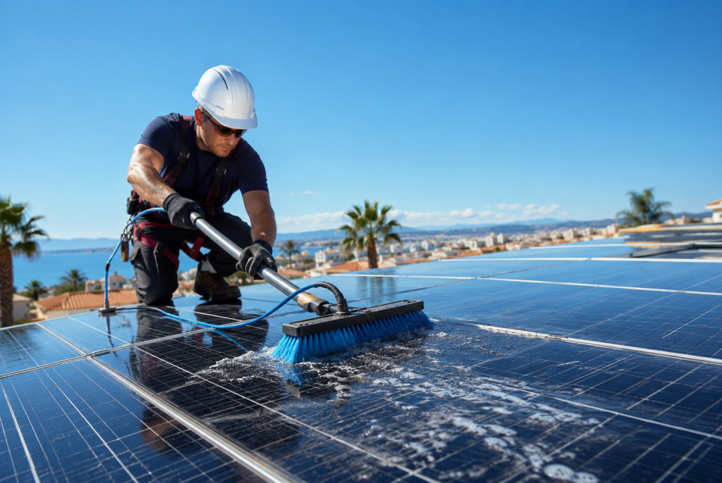 Solar Panel Cleaning in Elche